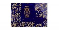 Antique Hand Painted Porcelain La Nord Mantel Clock by Royal Bonn for Ansonia - 4315395