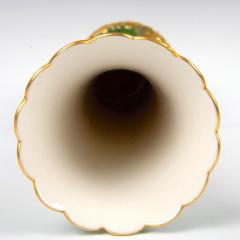 Antique Hand painted Gilt Decorated Tall Porcelain Rose Vase Belleek Willets - 3624315