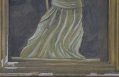 Antique Hand painted Water Color of Lady Liberty - 1713817