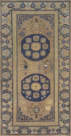 Antique Handwoven Wool Persian Khotan Runner - 1819665