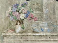 Antique Henry Dezire French Impressionist Oil Painting Still Life - 4101589