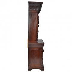 Antique Henry II Bookcase Buffet Display Cabinet - 113269