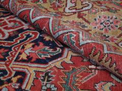 Antique Heriz Carpet with Gentle Wear - 192063