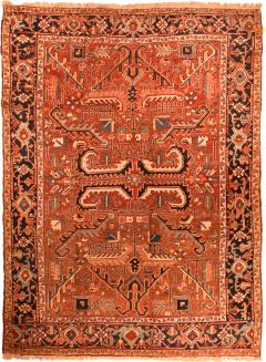 Antique Heriz Rug 6 8 x 9 0  - 4406164