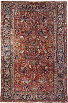 Antique Heriz Rug 6 8 x 9 11  - 4458597