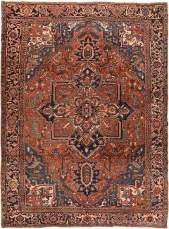 Antique Heriz Rug 8 10 x 11 8  - 4405541