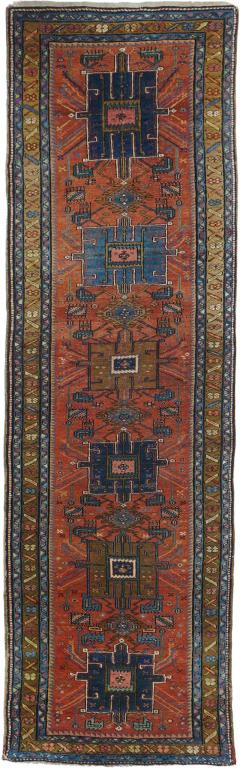 Antique Heriz Runner 3 5 x 10 4  - 4560408