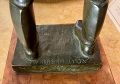 Antique Hungarian Bronze Sculpture by Kerenyi - 2076629