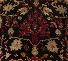 Antique Indian Agra Bold Botanic Handmade Wool Rug - 2461165