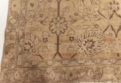 Antique Indian Amritsar Beige Brown Handmade Wool Rug - 2452990