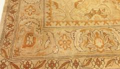 Antique Indian Amritsar Botanic Brown Hand Knotted Wool Carpet - 2461178
