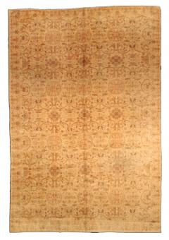 Antique Indian Amritsar Botanic Handmade Wool Rug - 2461455