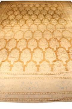 Antique Indian Botanic Handmade Wool Rug - 2453069