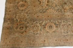 Antique Indian Botanic Handwoven Wool Rug - 2452921