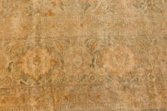 Antique Indian Botanic Handwoven Wool Rug - 2452923