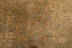 Antique Indian Botanic Handwoven Wool Rug - 2452924