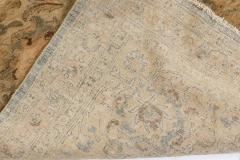 Antique Indian Botanic Handwoven Wool Rug - 2452925