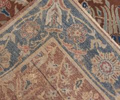 Antique Indian Brown Handmade Wool Rug - 2452885