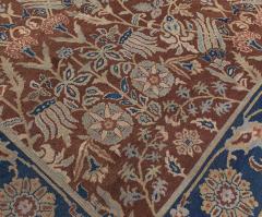 Antique Indian Brown Handmade Wool Rug - 2452886