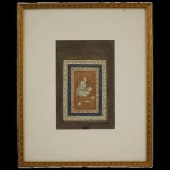 Antique Indian Mughal School Miniature Painting Old Man - 3880945