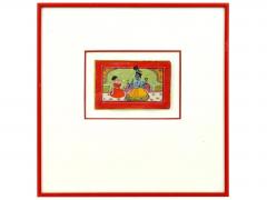 Antique Indo Persian Mixed Media Miniature Painting - 4179310