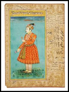 Antique Indo Persian Mughal Painting W Manuscript - 3880837
