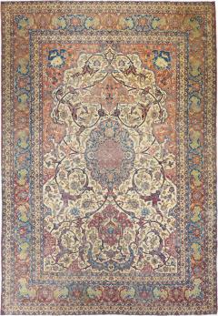 Antique Isfahan Rug 8 3 x 12 0  - 4332287