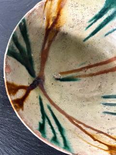 Antique Islamic Glazed Ceramic Bowl with Splashed Decoration - 2468764