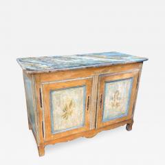 Antique Italian 18th C Tuscan Paint Decorated Sideboard Buffet W Trompe lOeil - 1656323