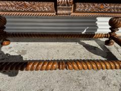 Antique Italian Baroque Style Barley Twist Walnut Writing Table - 4416000