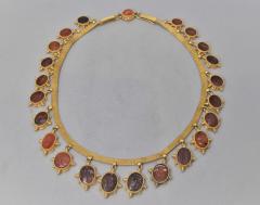 Antique Italian Carnelian Intaglio Necklace - 2736286