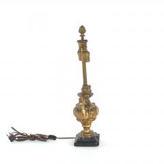 Antique Italian Giltwood Urn Now a Lamp - 4133617