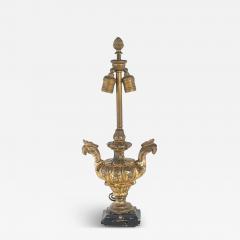 Antique Italian Giltwood Urn Now a Lamp - 4133948