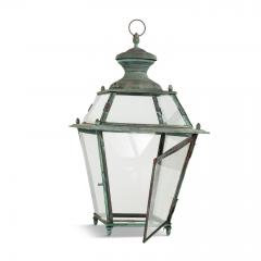Antique Italian Glass Paneled Lantern - 4231044