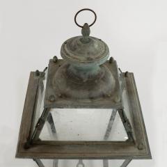 Antique Italian Glass Paneled Lantern - 4231048