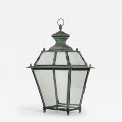 Antique Italian Glass Paneled Lantern - 4231416