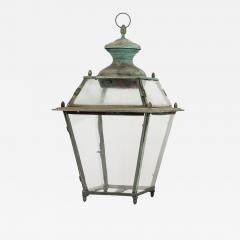 Antique Italian Glass Paneled Lantern - 4231420