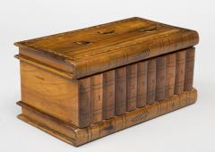 Antique Italian Grand Tour Olivewood Book Box - 1825819