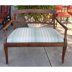 Antique Italian Neoclassical Style Spiral Back Fruitwood Settee - 4815519