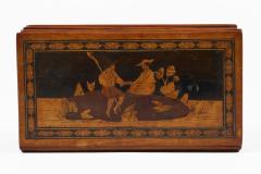 Antique Italian Sorrento Ware Puzzle Book Box - 4736121