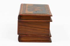 Antique Italian Sorrento Ware Puzzle Book Box - 4736129