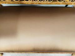 Antique Italian Venetian Burl Wood and Gilt Loveseat Settee or Canap  - 2865512
