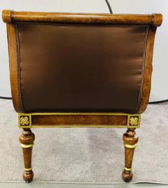 Antique Italian Venetian Burl Wood and Gilt Loveseat Settee or Canap  - 2865577
