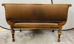 Antique Italian Venetian Burl Wood and Gilt Loveseat Settee or Canap  - 2865586