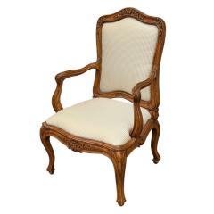 Antique Italian Walnut Fauteuil Arm Chair - 4511254