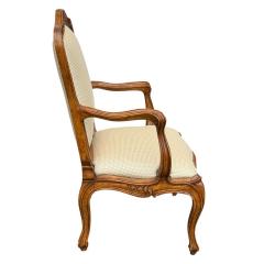 Antique Italian Walnut Fauteuil Arm Chair - 4511257
