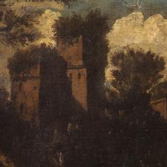 Antique Italian landscape painting from the 18th century - 4179464