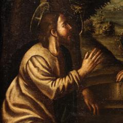 Antique Italian painting Christ and the Samaritan woman at the well - 4191024