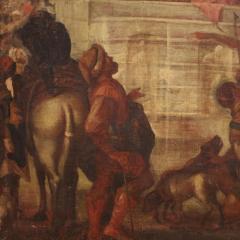 Antique Italian painting Jesus and Herod from 17th century - 3879004