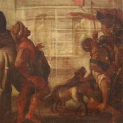 Antique Italian painting Jesus and Herod from 17th century - 3879005